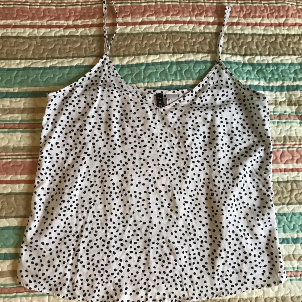 . Dalmatian print tank